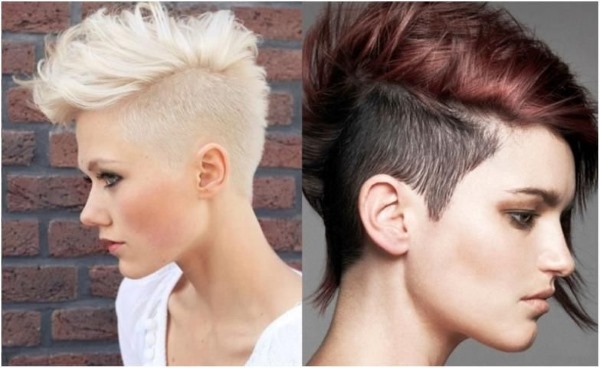 Cortes de pelo con sienes afeitadas para mujeres para cabello corto, mediano y largo