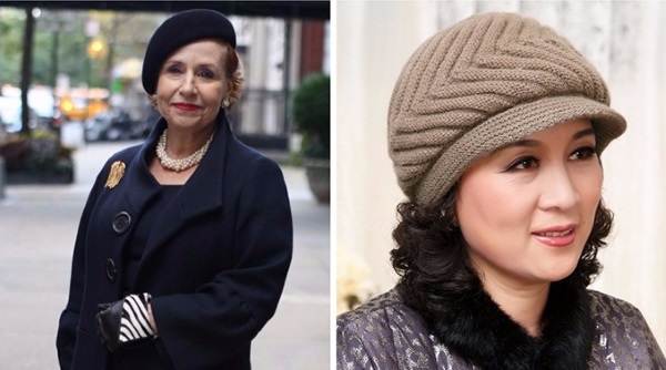 Chapeaux pour femmes de plus de 50 ans. Automne, hiver, tricoté, fourrure