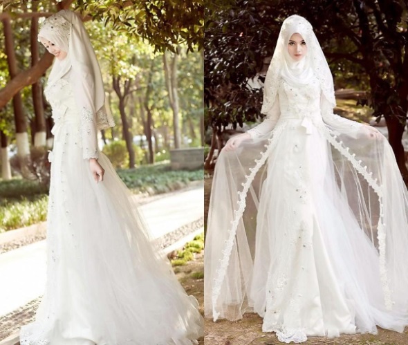Muslimské svatební šaty. Modely, styly, které je lepší koupit