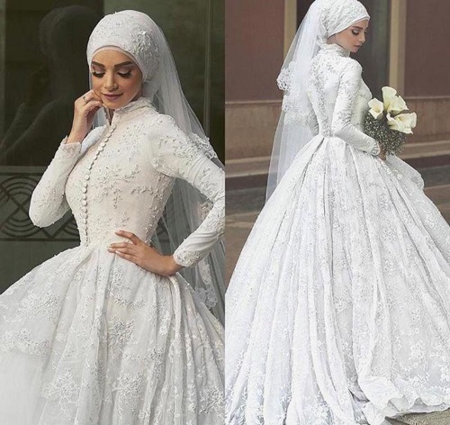 Muslimische Brautkleider. Modelle, Stile, die besser zu kaufen sind
