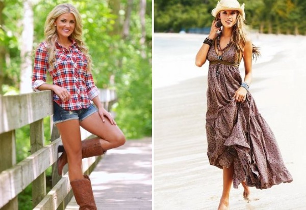 Country stil u odjeći za žene, djevojke, muškarce, djecu. Slike, savjeti stilista