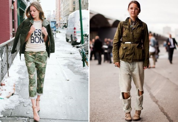 Vojni stil u ženskoj odjeći. Što je to, kako odabrati i nositi