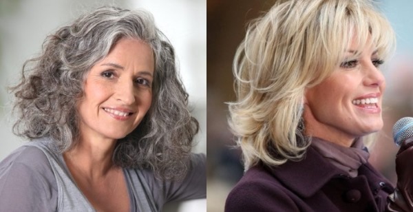 Tagli di capelli alla moda per donne di 50 anni. Foto antietà, elegante, elegante