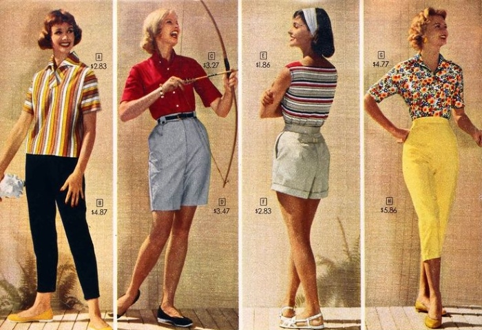 Style Hipsters u odjeći 50-ih. Fotografije uspješnih slika za žene i muškarce. Modni printevi