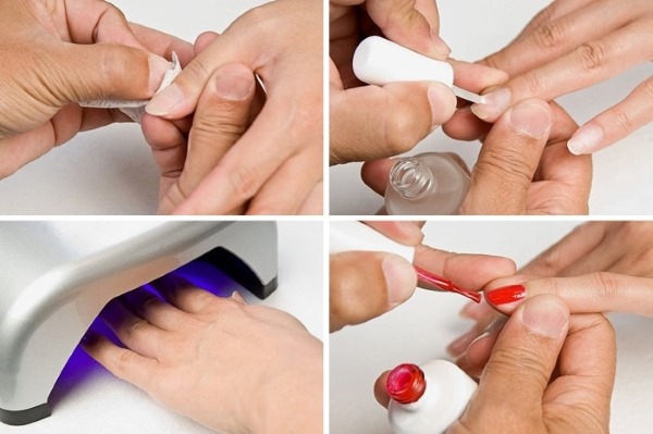 Postupné nanášení gelového laku na nehty. Foto, video instrukce pro začátečníky, tipy
