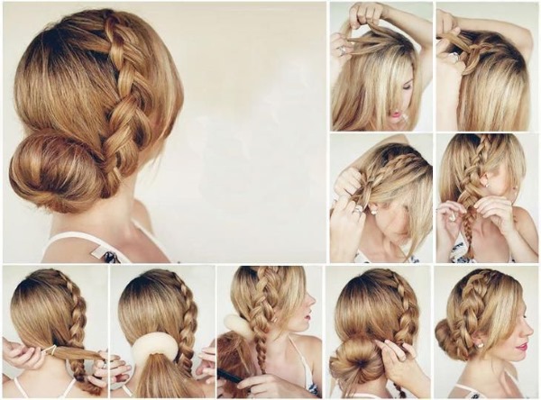 Comment faire un chignon pour cheveux longs, rapidement et magnifiquement, étape par étape avec une photo