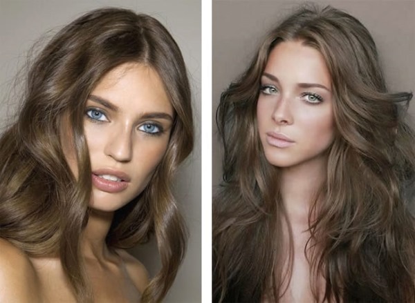 Natürliche hellbraune Haarfarbe. Fotos vor und nach dem Färben, wer passt