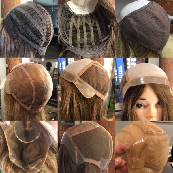 Pelucas de pelo natural para mujer con imitación de cuero cabelludo. Fotos y precios