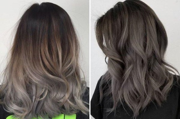 Askbrun hårfärg. Bilder före och efter färgning, vem passar