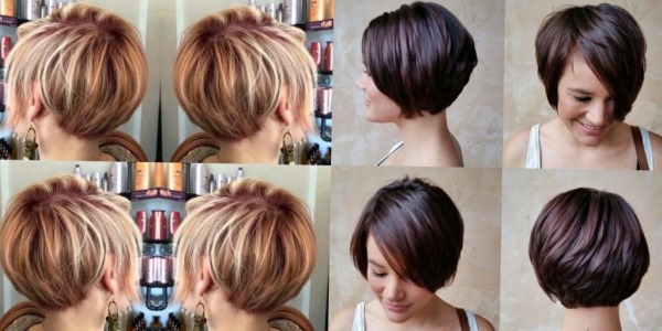Talls de cabell de moda amb serrell per a cabells curts per a dones. Fotos, opcions