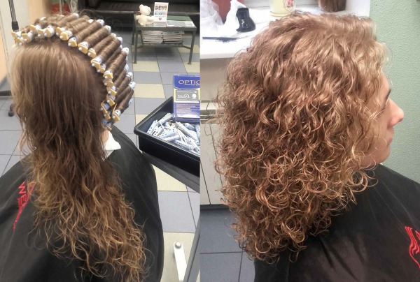 Química vertical para cabello medio. Fotos antes y después, quien va, como se hace, significa