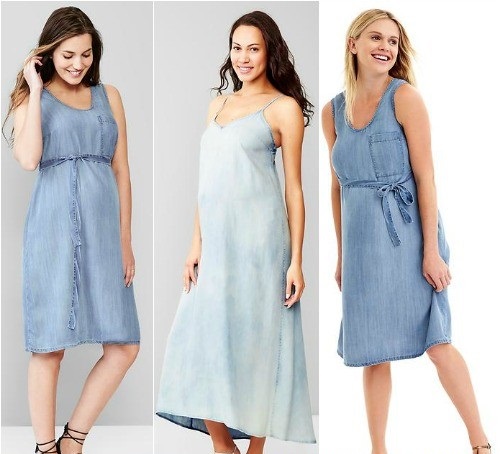 Džínové letní šaty pro ženy 2020. Foto dlouhé modely, pro plné, těhotné ženy