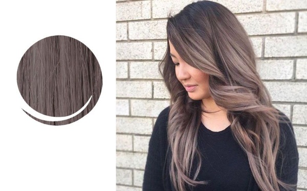 Aschbraune Haarfarbe. Fotos vor und nach dem Färben. Farben und Anweisungen