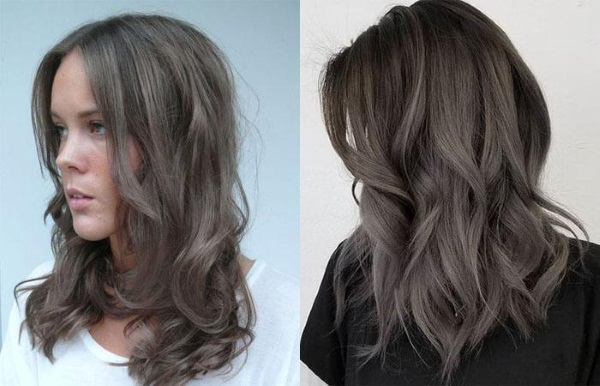 Pepeljasto smeđa boja kose. Fotografije prije i poslije bojenja. Boje i upute