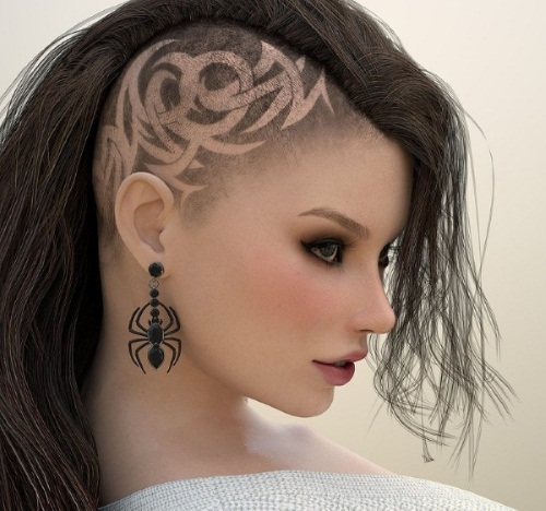 Kreative Haarschnitte für langes Haar für Frauen 2020. Foto
