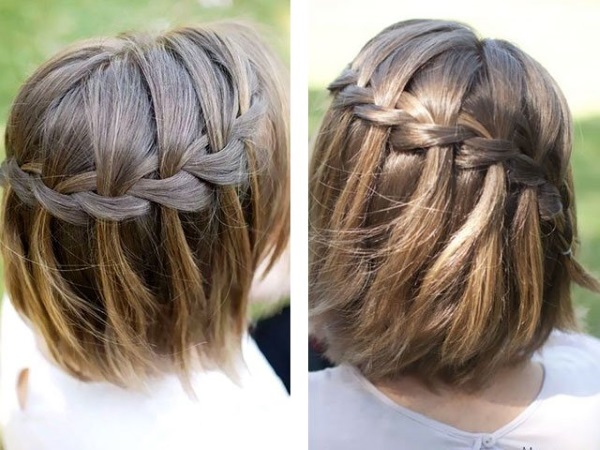 Hairstyle Waterfall dành cho tóc dài, trung bình, ngắn. Cách tạo từng bước với một bức ảnh