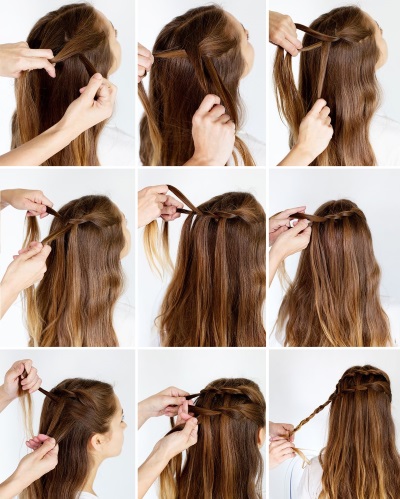 Cascada de peinado para cabello largo, mediano y corto. Cómo hacer paso a paso con una foto.