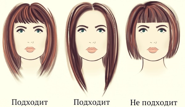 Cắt tóc cho khuôn mặt vuông, tóc mảnh, có và không có tóc mái. Một bức ảnh