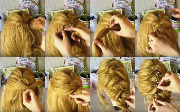 Treccia greca per capelli medi. Foto, come farlo da solo passo dopo passo