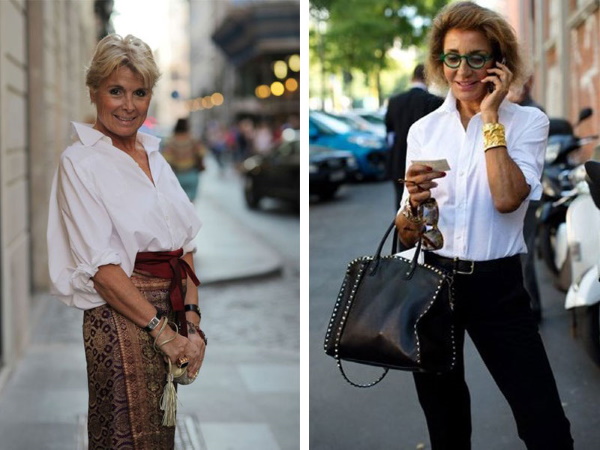 Jak się stylowo ubrać dla kobiety w wieku 50 lat. Zdjęcie, podstawowa garderoba od Eveliny Khromchenko, w co się ubrać