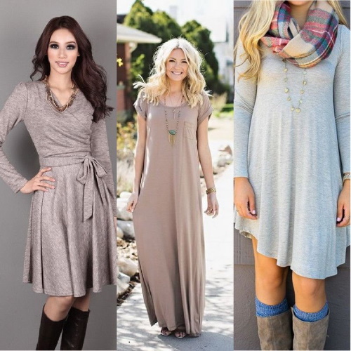 Módní šaty 2020 pro tlusté, hubené dívky. Foto, módní trendy léto, podzim, zima, jaro