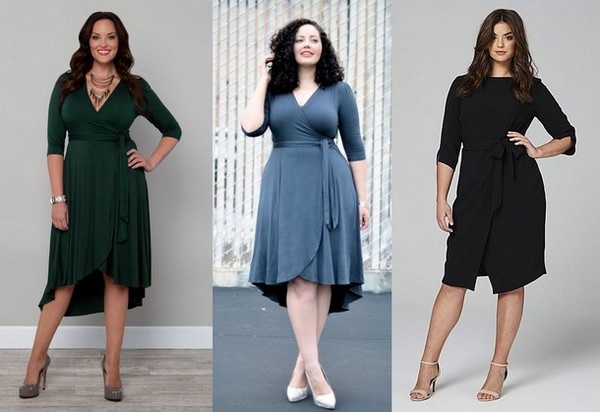 Vestidos de moda 2020 para chicas gordas y delgadas. Foto, tendencias de moda verano, otoño, invierno, primavera.