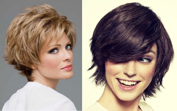 Frisuren für mittleres Haar für Frauen im Alter von 40-50 Jahren, für jeden Tag, Feier. Ein Foto