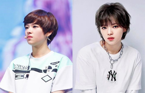 Koreanska hårklippningar för kort hår med och utan lugg, under pojken för kvinnor. Ett foto