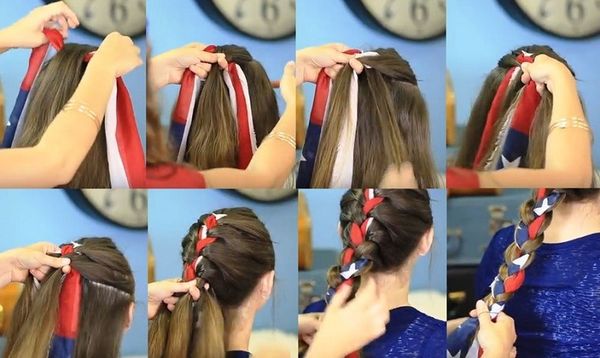 Pentinats amb trenes per a cabells mitjans per a noies i noies. Foto, com fer-ho pas a pas