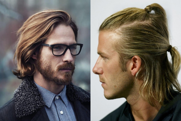Fashionabla frisyrer för killar med långt hår, lugg, sidled, skallig, vacker. Ett foto