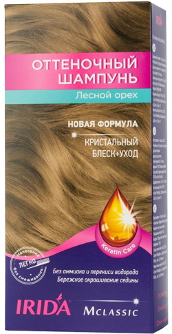 Irida (Irida) šamponi u boji. Recenzije, paleta, upute za uporabu, prije i poslije fotografija
