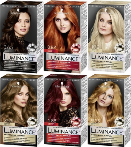 Schwarzkopf Luminance (Schwarzkopf Luminance) Farbpalette, Haarfärbemittel. Bewertungen, Preis