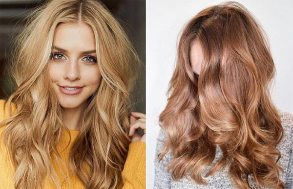 Kolor włosów w kolorze złotego blondu. Zdjęcia przed i po barwieniu, kto pasuje, maluje