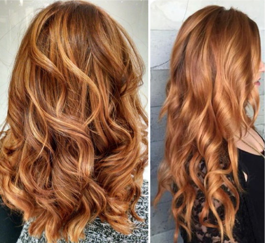 Color de cabell ros daurat. Fotos abans i després de tacar, qui s’adapta, pinta