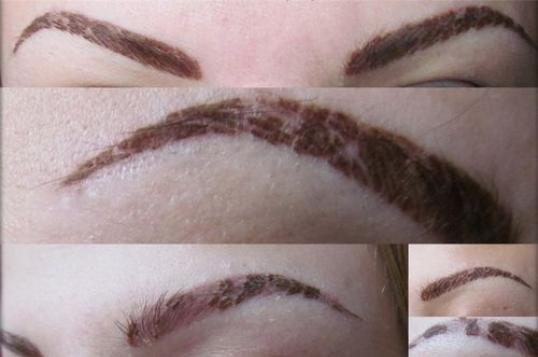 Tatouage des sourcils infructueux. Photos avant et après, comment réparer avec et sans ombrage