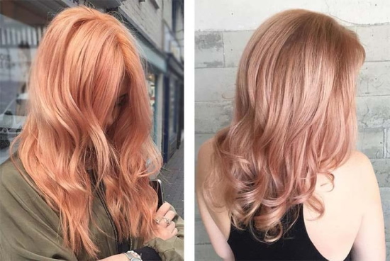 Kolor włosów brzoskwiniowy. Jak zrobić, zdobyć, zdjęcie, gdzie kupić farbę, kto pasuje