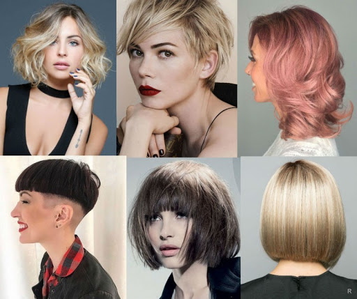 Moderna frisyrer för kvinnor 2020. Foto för medium, kort hår som inte kräver styling