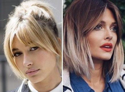 قصات الشعر النسائية ذات الانفجارات الطويلة للشعر المتوسط. صور ، اتجاهات الموضة 2020